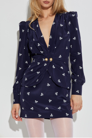 Alessandra Rich Vestido con estampado decorativo