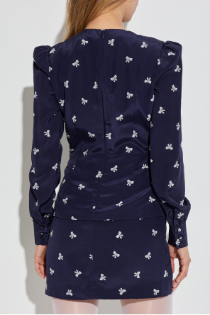 Alessandra Rich Vestido con estampado decorativo