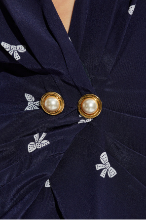 Alessandra Rich Vestido con estampado decorativo