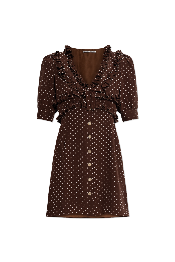 Silk dress with polka dot pattern od Alessandra Rich