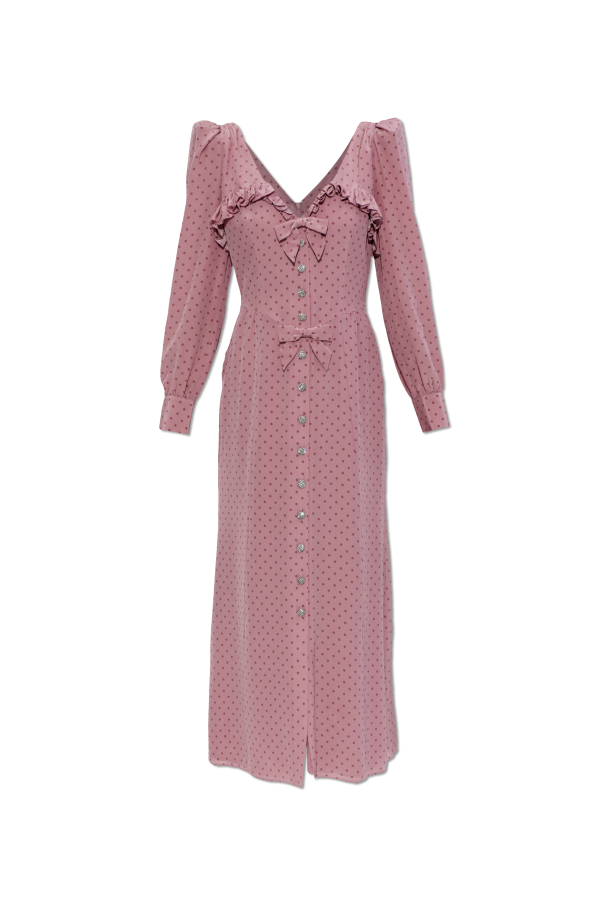 Silk dress with polka dot pattern od Alessandra Rich