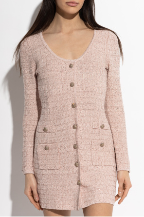 Alessandra Rich Vestido con aplicaciones brillantes