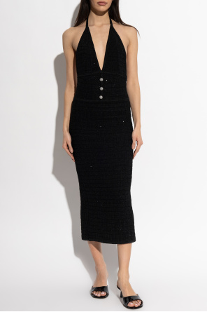 Alessandra Rich Schulterfreies Kleid