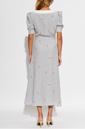 Alessandra Rich Vestido com padrão floral