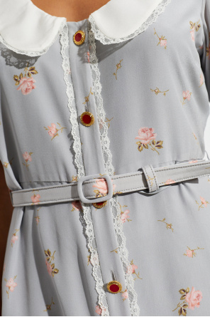Alessandra Rich Vestido com padrão floral
