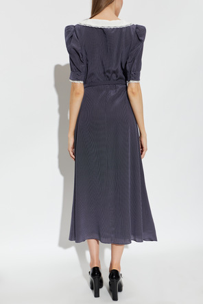 Alessandra Rich Vestido com padrão de bolinhas
