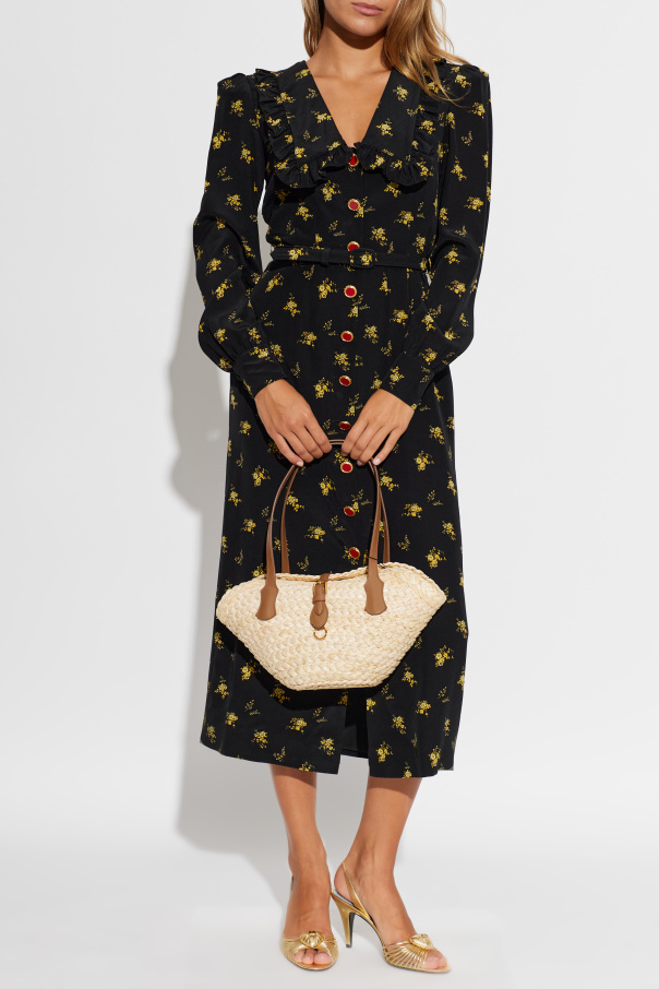 Alessandra Rich Vestido com padrão floral