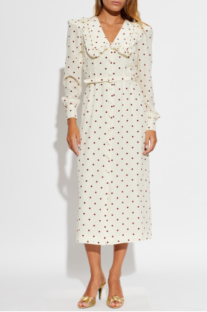 Alessandra Rich Vestido às bolinhas