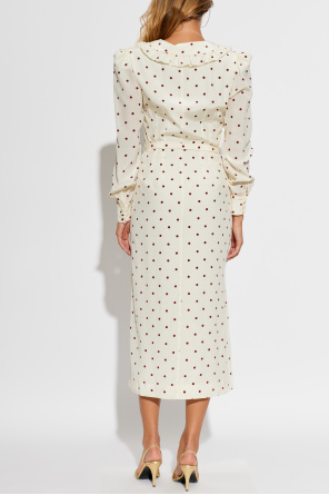 Alessandra Rich Vestido às bolinhas