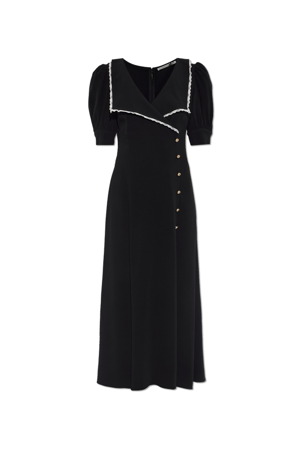 Dress with a collar finished with lace od Alessandra Rich
