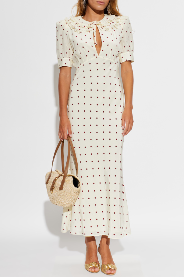 Alessandra Rich Vestido às bolinhas