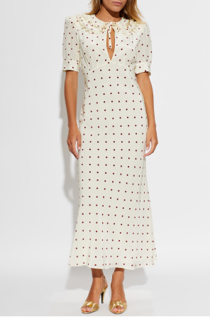 Alessandra Rich Vestido às bolinhas