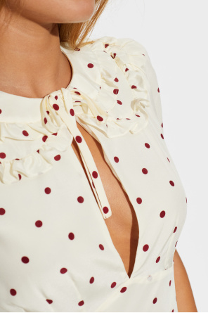 Alessandra Rich Vestido às bolinhas
