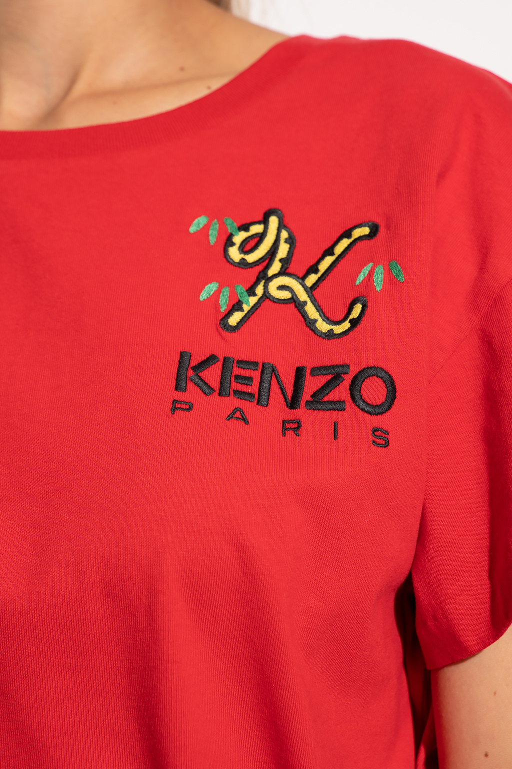 Kenzo dress tweed-effect with logo