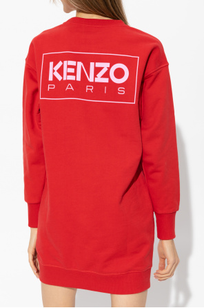 Kenzo logo-print cotton T-Shirt Gelb