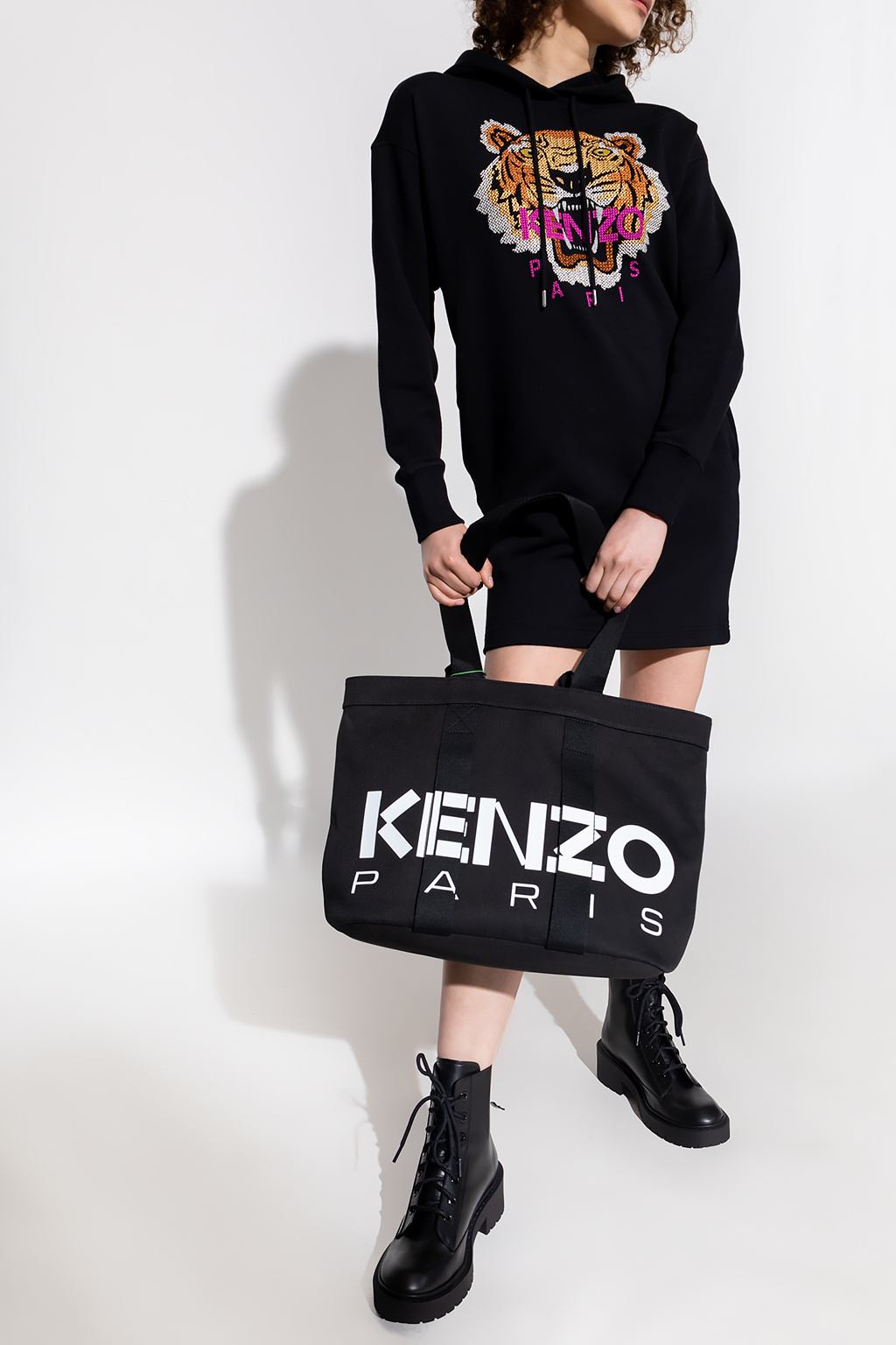 Kenzo logo-patch short-sleeve polo shirt Blu