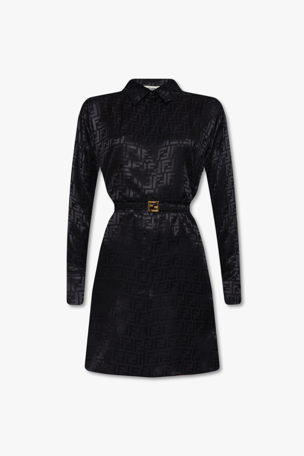 Fendi Belted silk dress