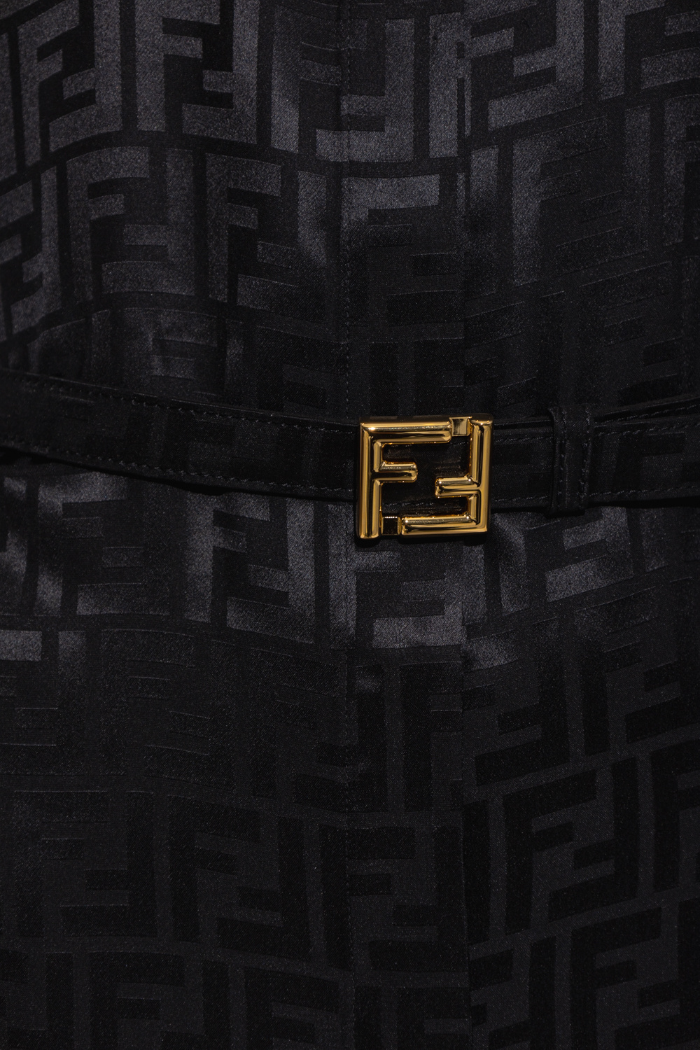 Fendi Belted silk dress