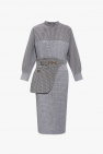 Fendi intarsia-pattern knitted dress