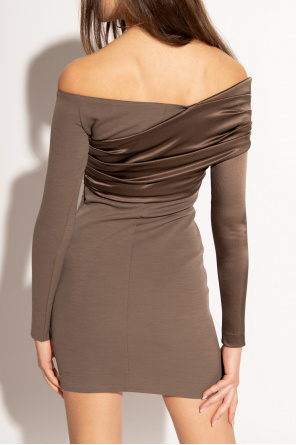 fendi scarf Ruched dress