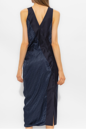 Fendi Monogrammed silk dress