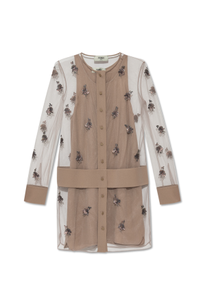 Dress with sequin appliqués od Fendi