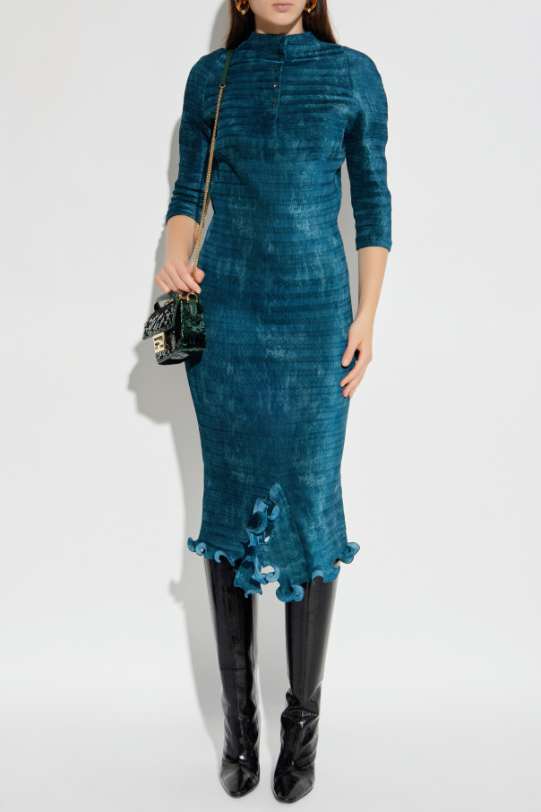 Fendi Plissiertes Kleid