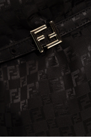 Fendi Vestido de seda con cinturón