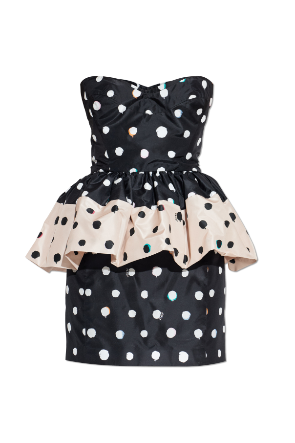 Off-shoulder dress od Fendi