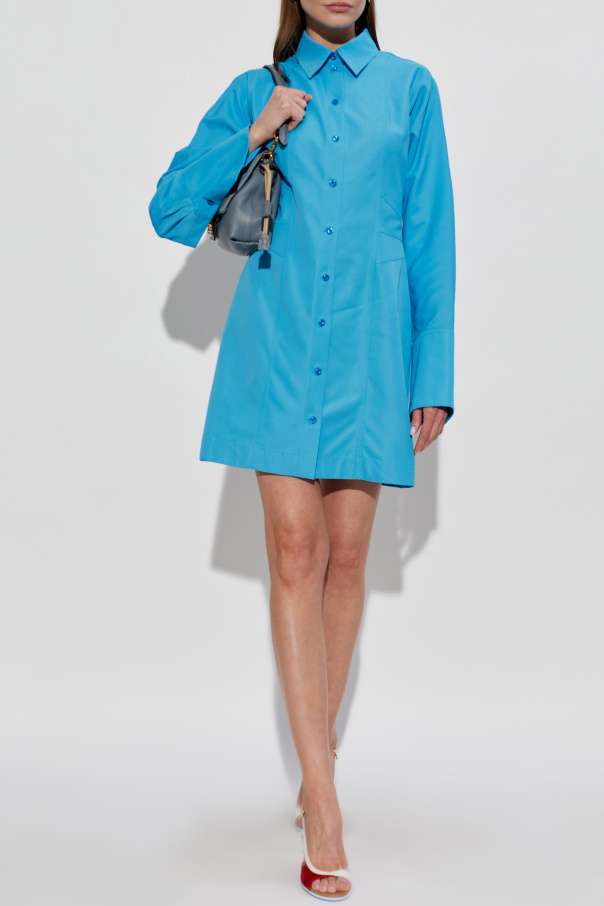 Fendi Vestido de corte camisero