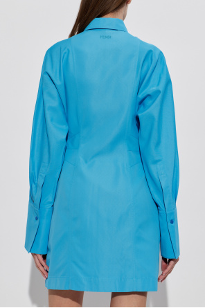 Fendi Vestido de corte camisero