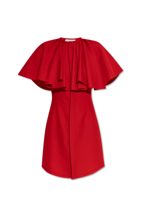 Kleid mit plissiertem Abschluss