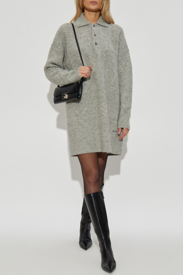 Ami Alexandre Mattiussi Wool dress with collar