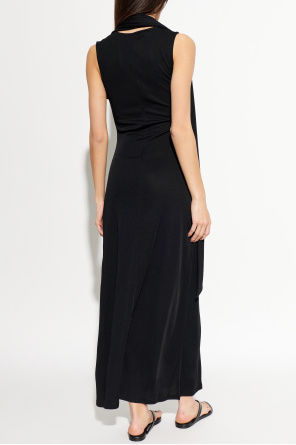 Ami Alexandre Mattiussi Dress with a decorative pleat