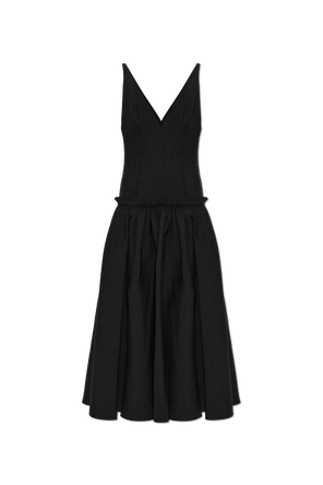 Dress with a flared hem