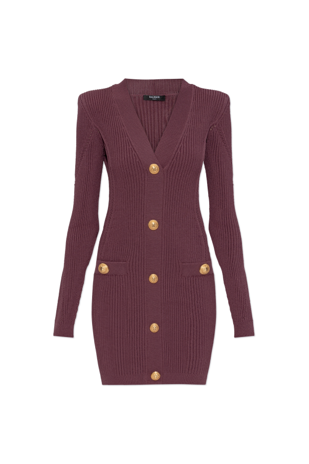 Dress with decorative buttons od Balmain