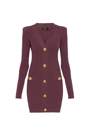 Dress with decorative buttons