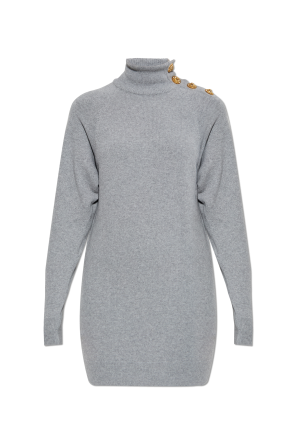 Vestido con cuello alto