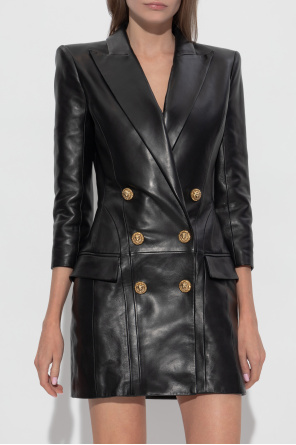Balmain Leather dress