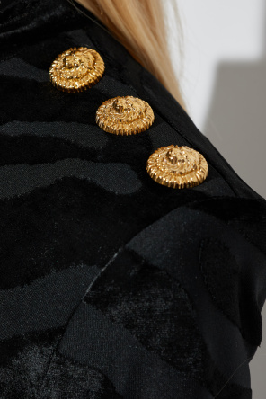 Balmain Dress with a patterned velvet finish