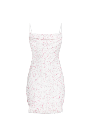Tweed dress with straps
