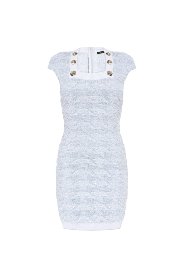 Tweed dress with lurex thread od Balmain