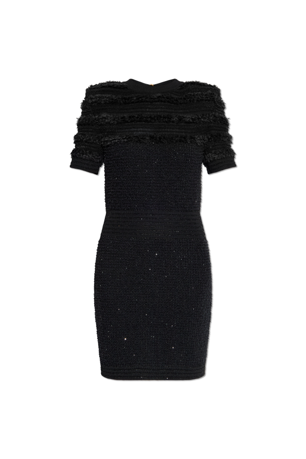 Dress with shimmering sequins od Balmain