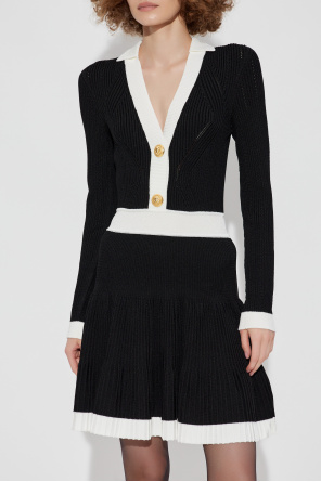 Balmain Kleid mit langen Ärmeln