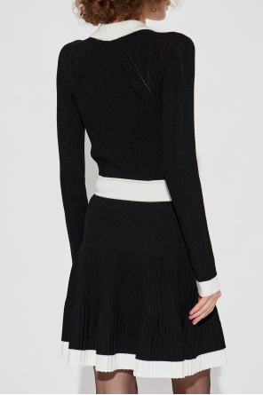 Balmain Kleid mit langen Ärmeln