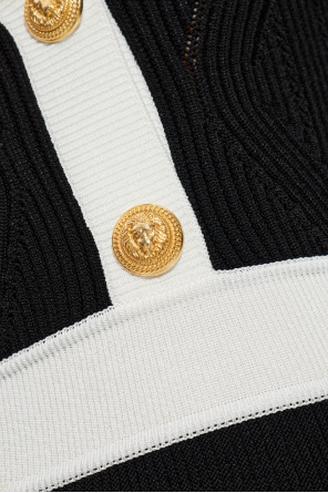 Balmain Kleid mit langen Ärmeln