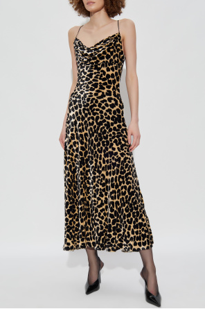 Balmain Vestido con estampado animal