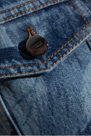 Fendi Vestido vaquero sin mangas