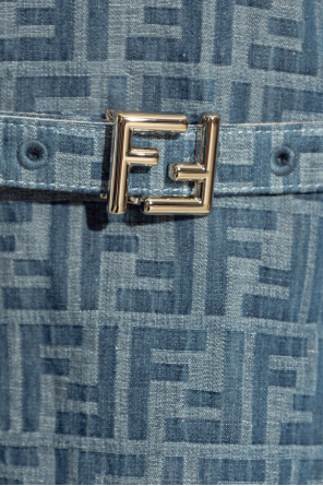 Fendi Jeansowa sukienka z monogramem