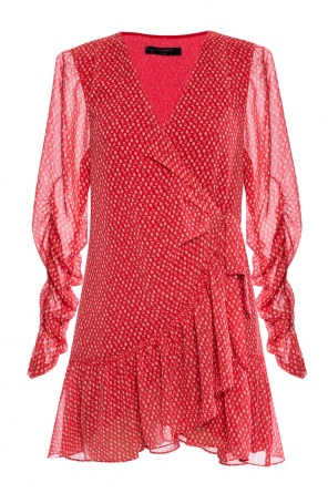 Sukienka z nadrukowanym wzorem ‘flores’ od AllSaints